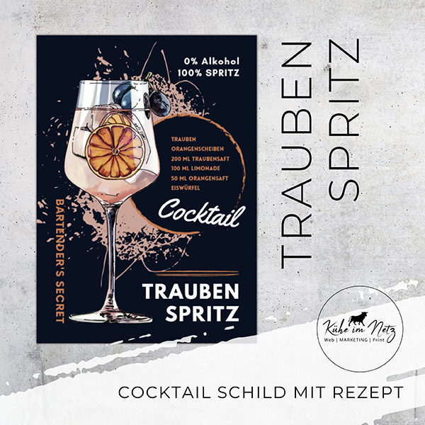 Cocktail Schilder "Bartener's secret" (MEHRKAUFERSPARNIS) – Bild 6