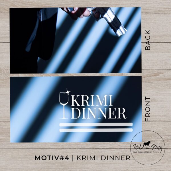 EVENTKARTE Krimi Dinner **personalisierbar** Sofortdownload | Motiv #4 – Bild 2