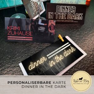 EVENTKARTE Dinner in the dark **personalisierbar** Sofortdownload | Motiv #2