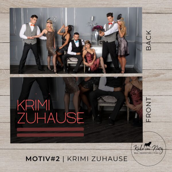 EVENTKARTE Krimi Zuhause **personalisierbar** Sofortdownload | Motiv #2 – Bild 2