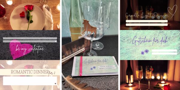 EVENTKARTE Candle Light Dinner **personalisierbar** Sofortdownload | Motiv #3 – Bild 6