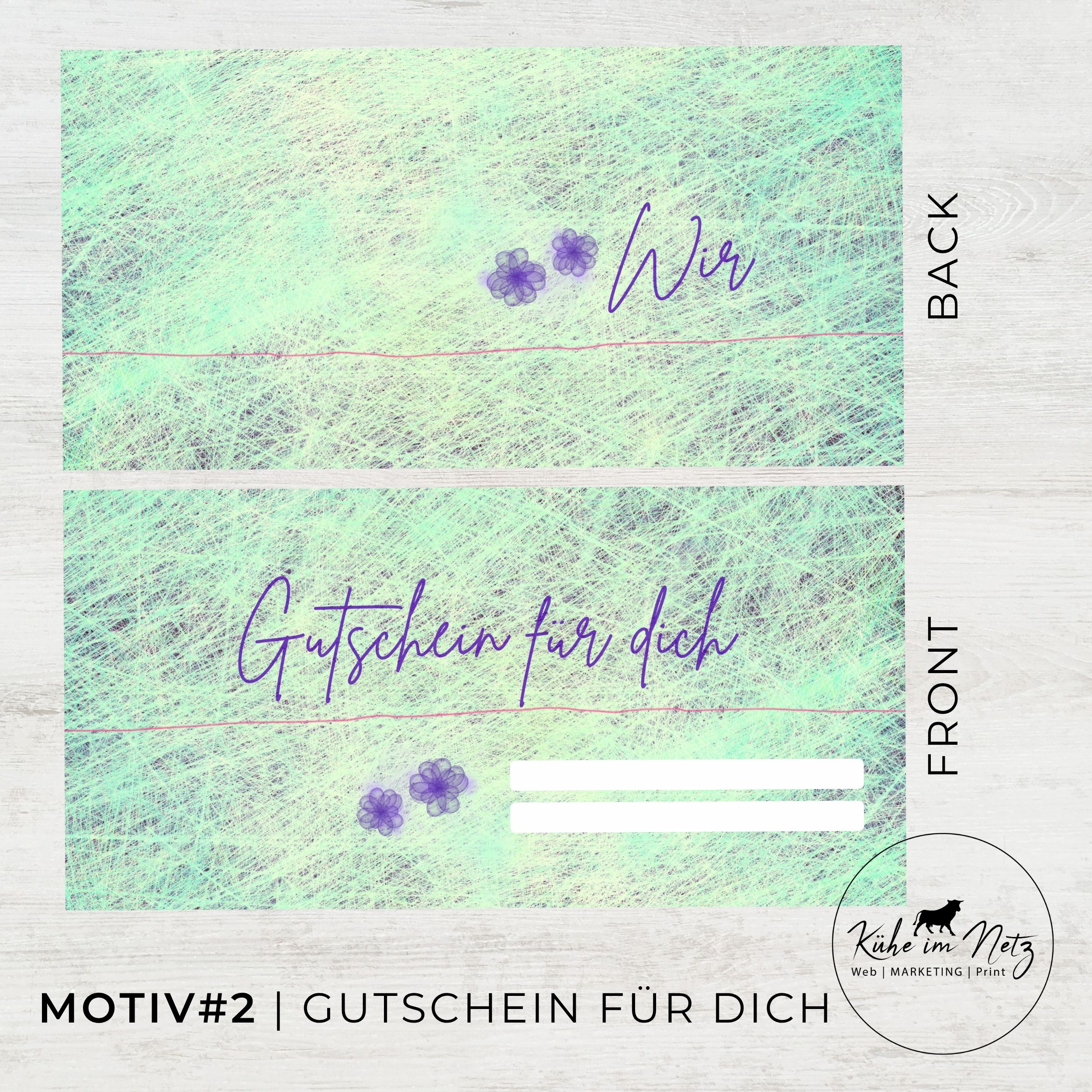 EVENTKARTE Gutschein für Dich **personalisierbar** Sofortdownload | Motiv #2 – Bild 2