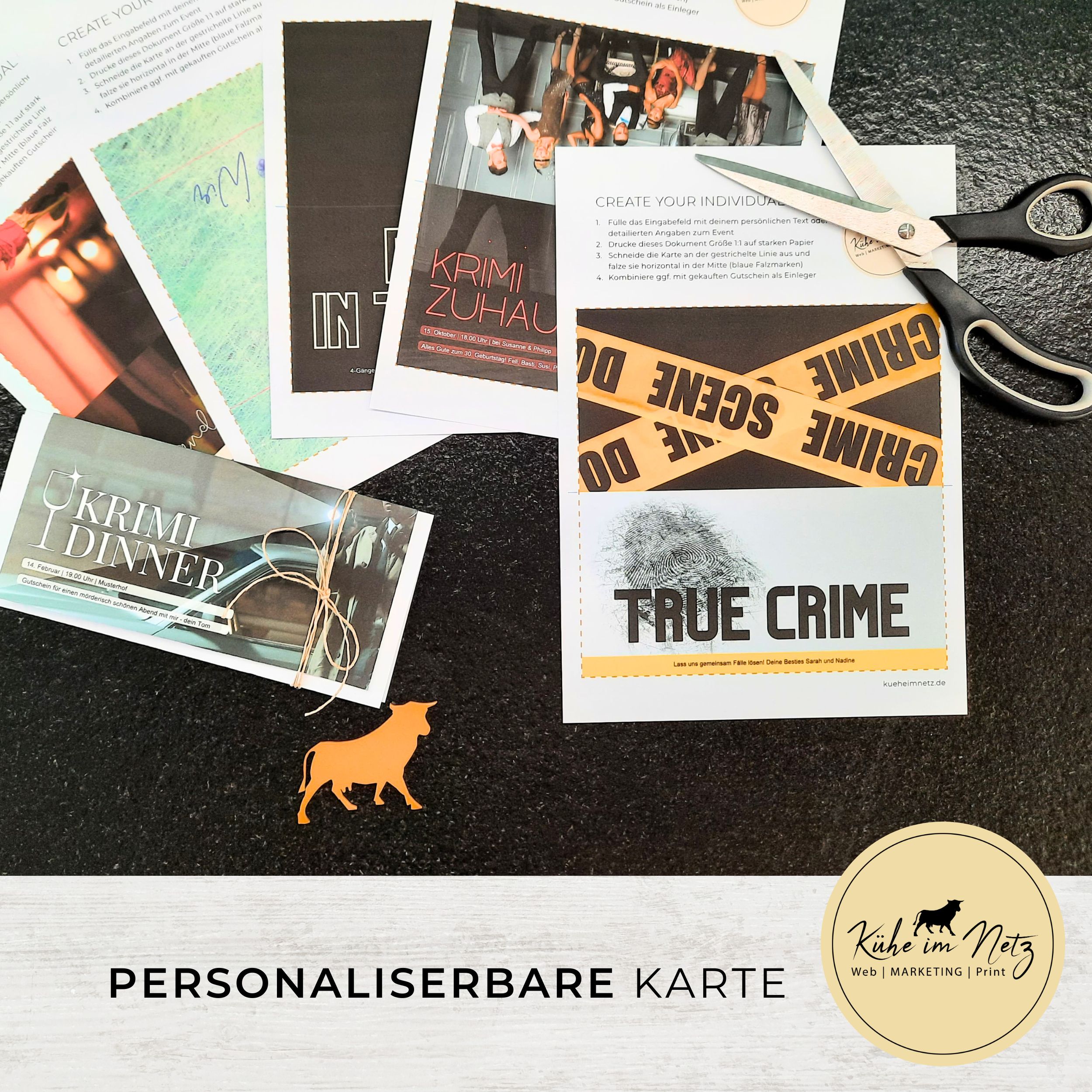 EVENTKARTE Candle Light Dinner **personalisierbar** Sofortdownload | Motiv #3 – Bild 5